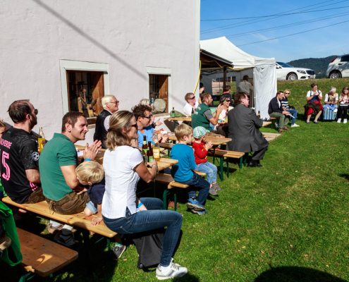 Biergarten vor dem Museum am Tag der offenen Tür