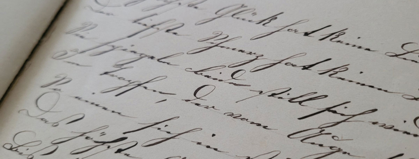 ein Brief in historischer Handschrift